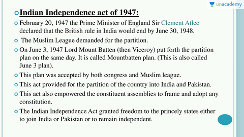 indian independence act indian independence act